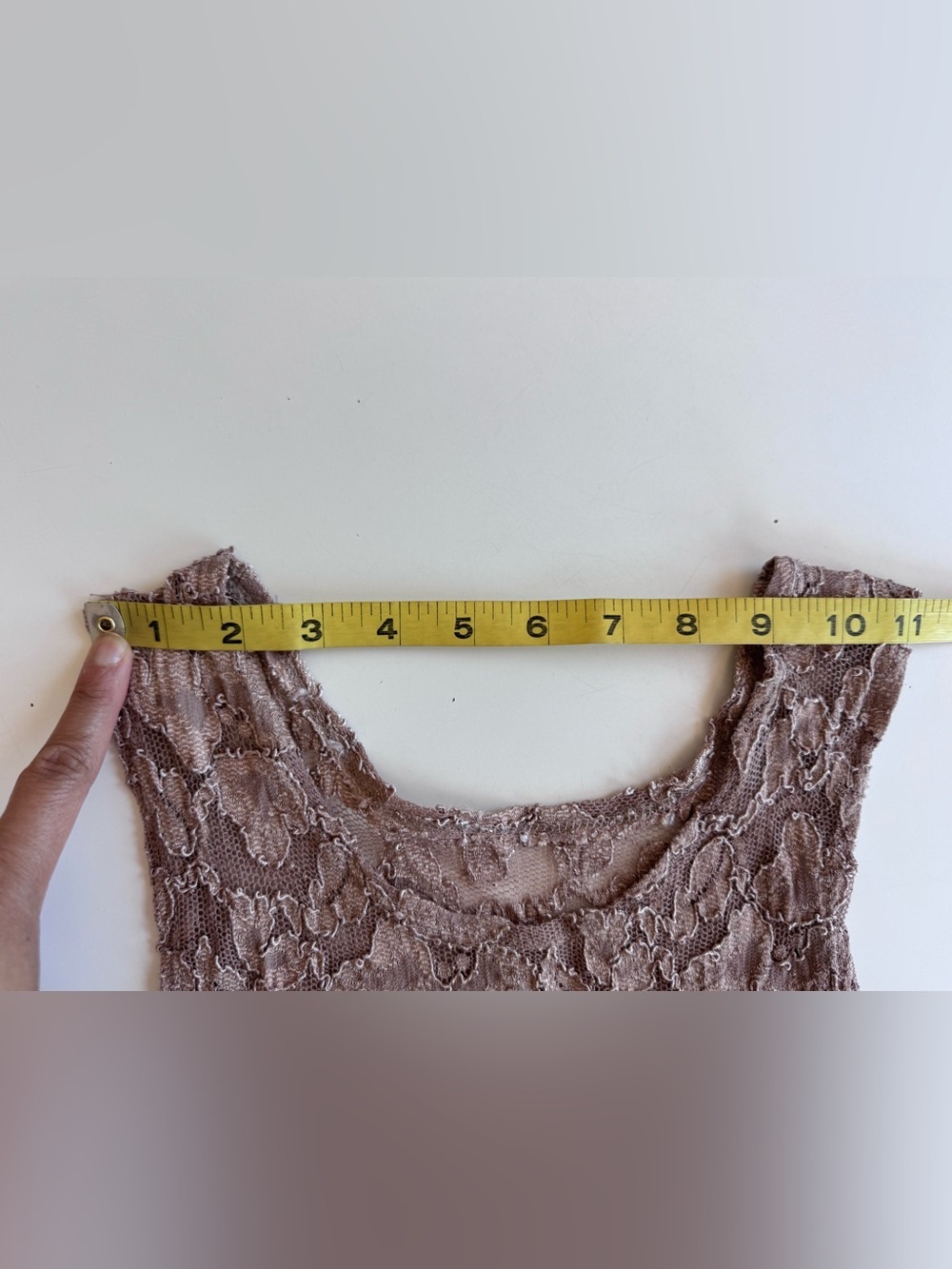 Vintage Y2K Cacique Floral Lace Mesh Tank Top Sheer Sleeveless Stretch Size S - Picture 8 of 10